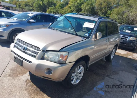 2006 Toyota Highlander Hybrid Limited V6 from USA, damaged, VIN JTEEW21A760005854